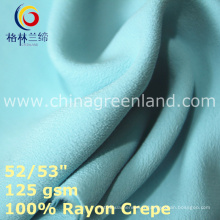 Tissu 100% Rayon Crepe pour vêtement à manches de printemps (GLLML435)